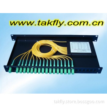 FTTH 19" Rack Mount PLC 1*7 Splitter